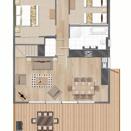 אתר נופש Puffin Hot Tub Lodge, 4 Bedrooms Resort, Pool,gym,bar *